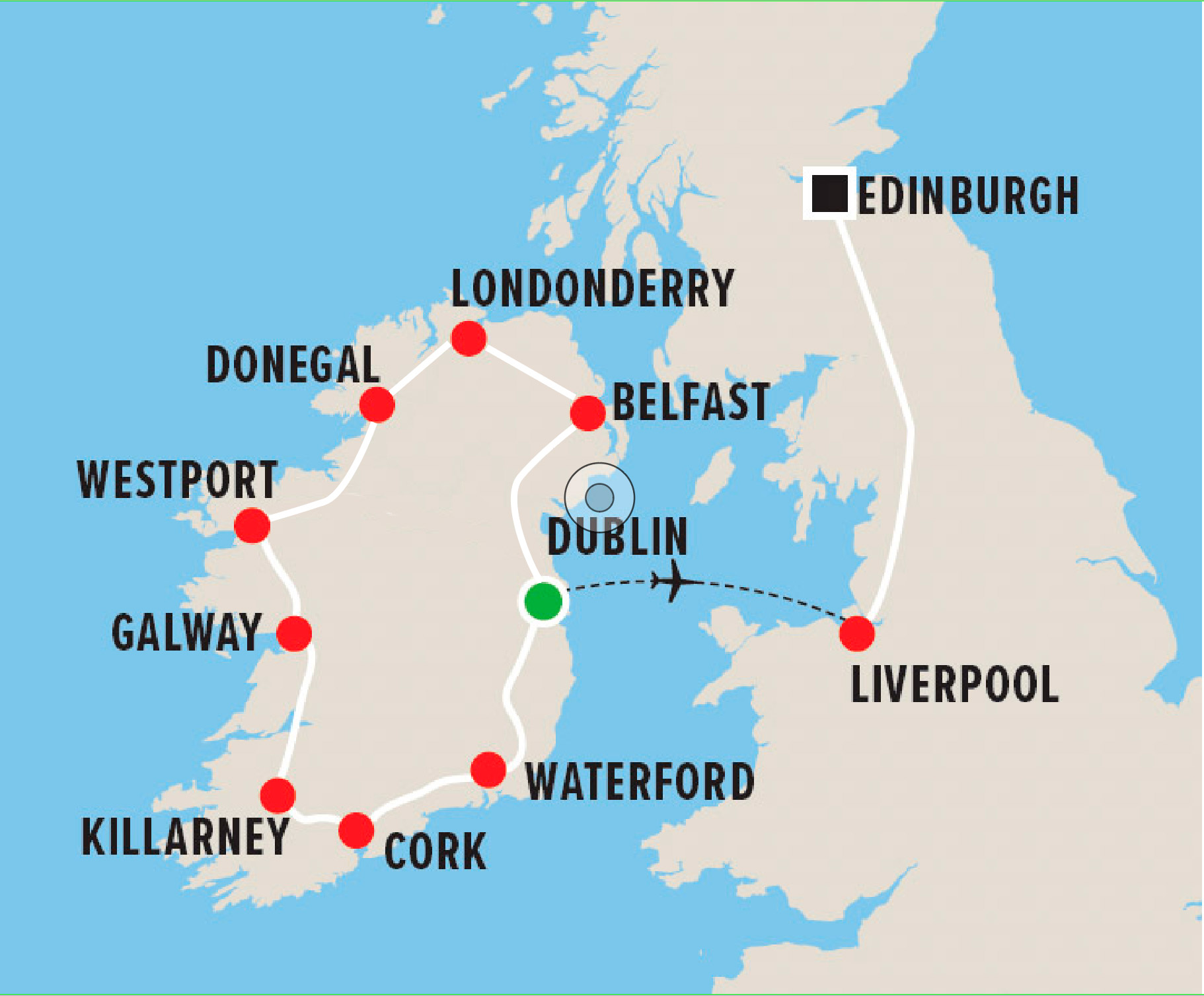 Map of  Music Tour 2026
